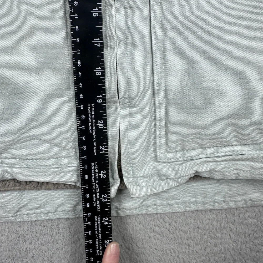 Carhartt Mock Neck Vest Sherpa Lined WV001 Full Zip Gray Womens XL 16/18 - Picture 7 of 11